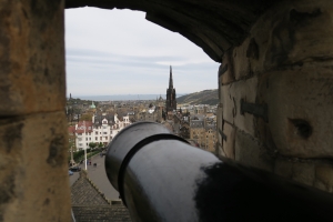 Overlooking the spectacular old town of Edinburgh